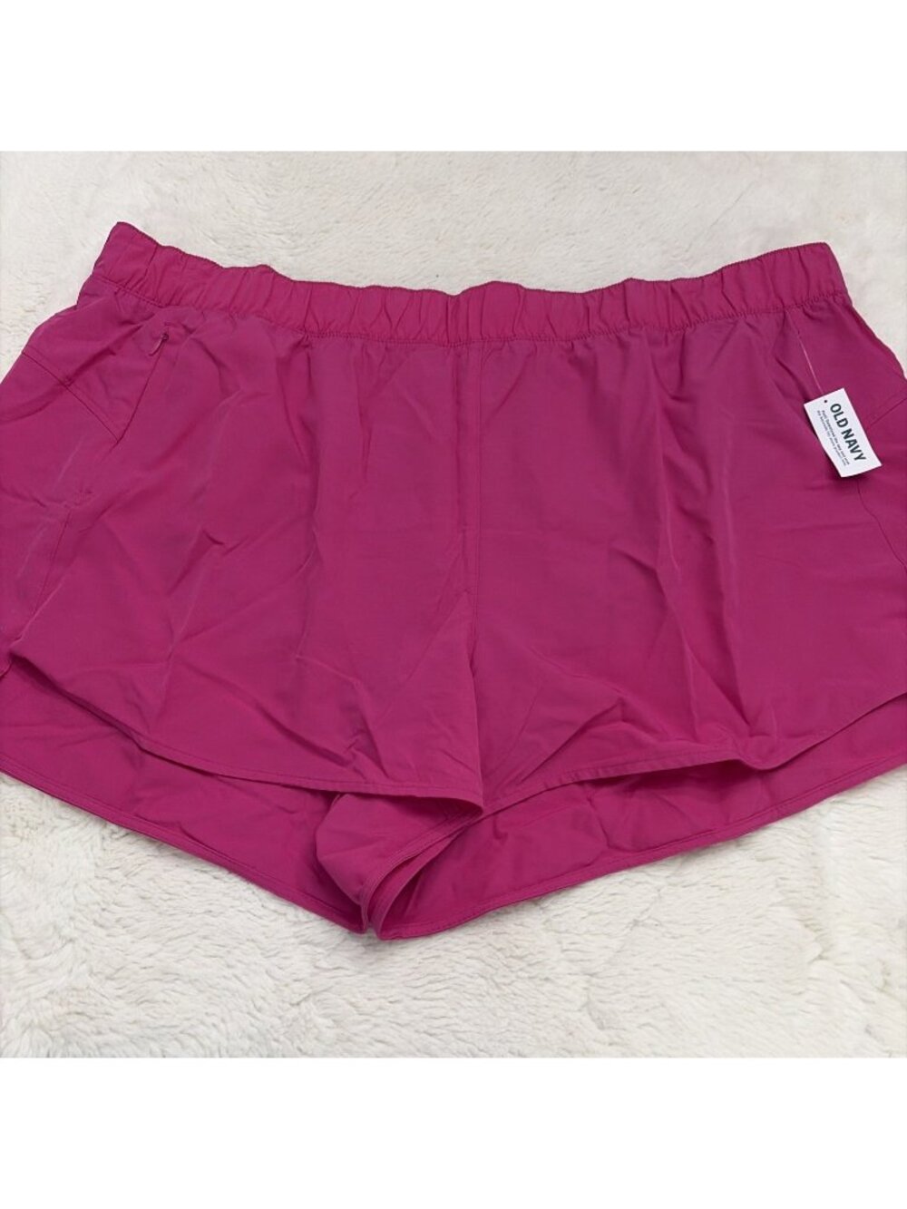 Old Navy Womens NWT Mid rise Stretch Tech Running Shorts 3X Purple